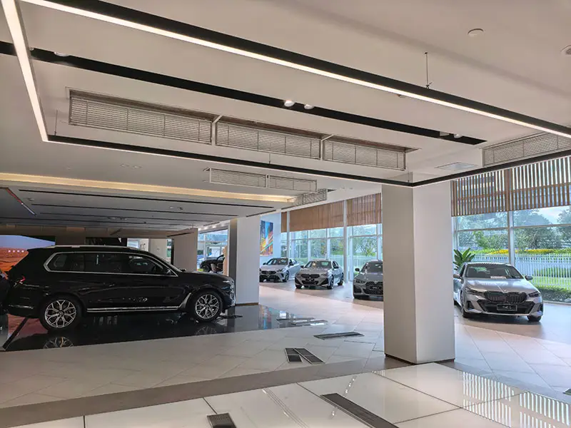 锦江区锦泰宝马4s店中央空调维保现场